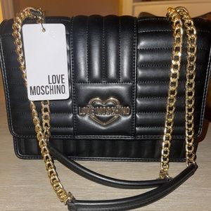 Black Love Moschino Cross Body / Shoulder Bag